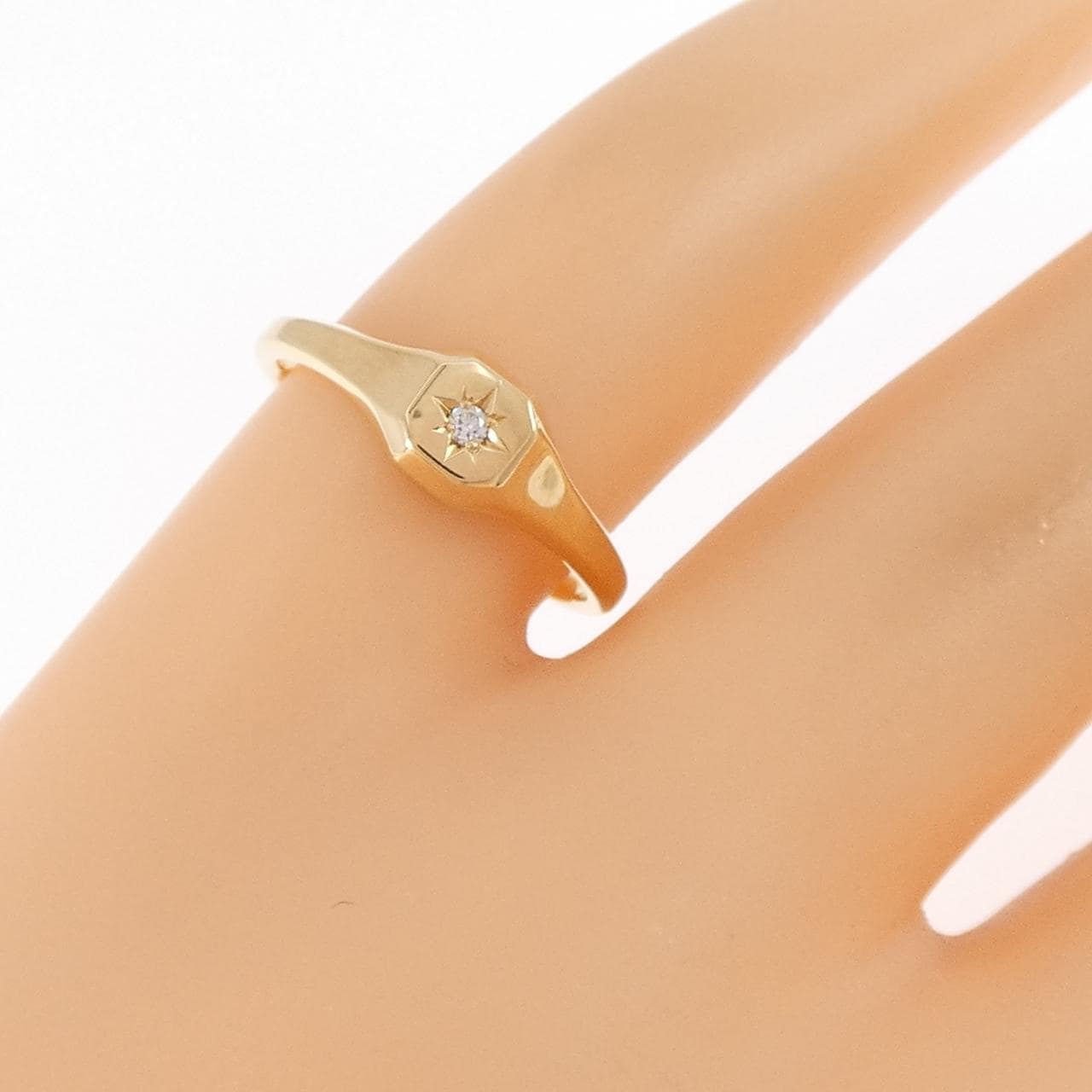 K18YG ダイヤモンド リング 0.01CT