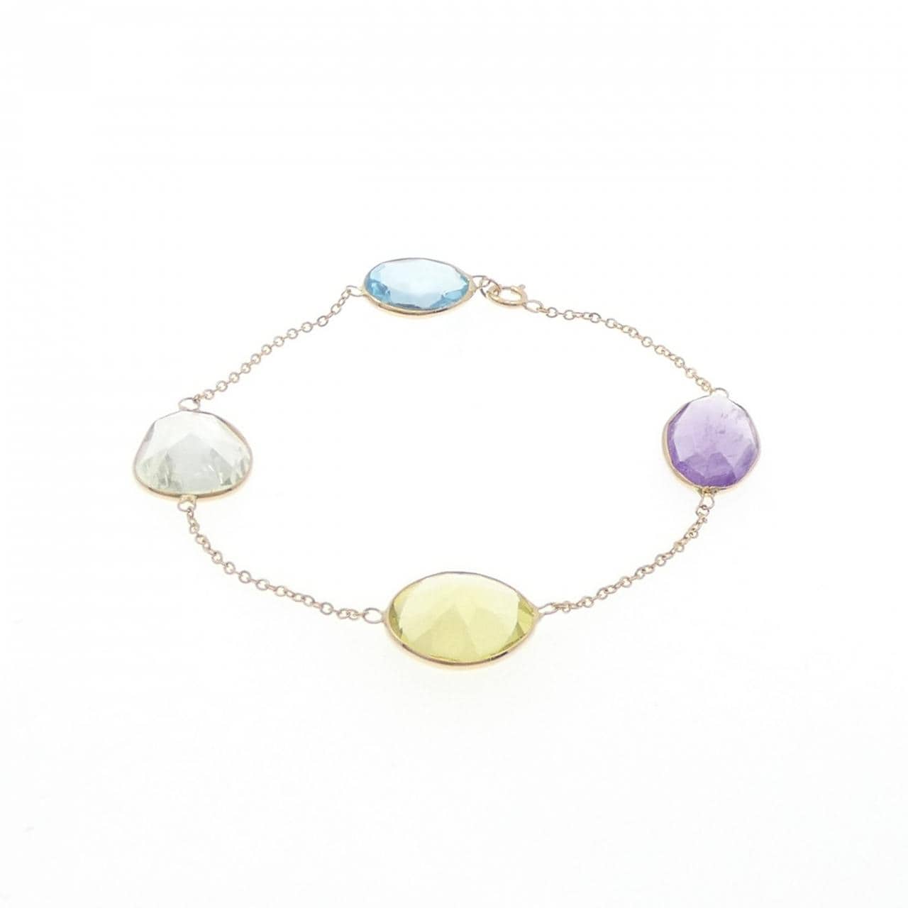 K18YG カラーストーン ブレスレット