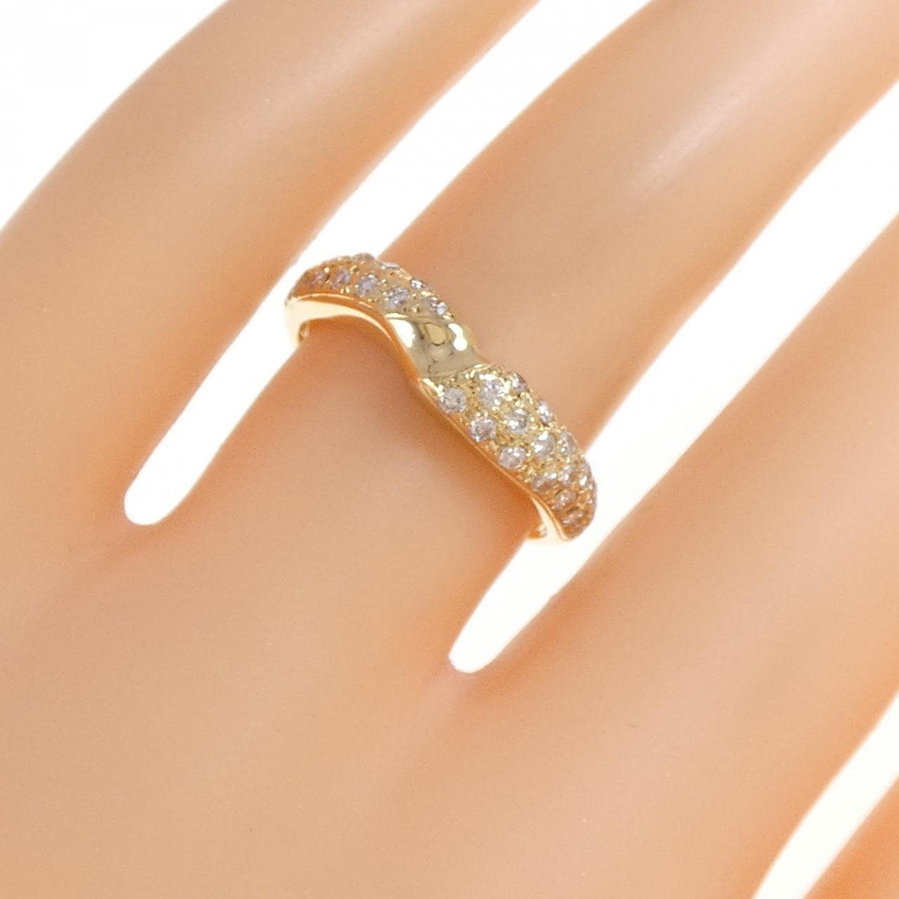 K18YG ダイヤモンド リング 0.31CT