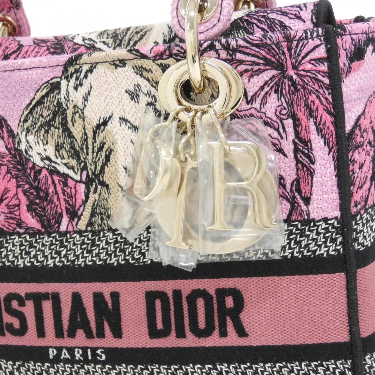 クリスチャンディオール TOILE DE JOUY VOYAGE レディ ディーライト ミディアム M0565OEUP バッグ