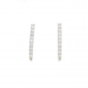 K18WG ダイヤモンド ピアス 0.50CT