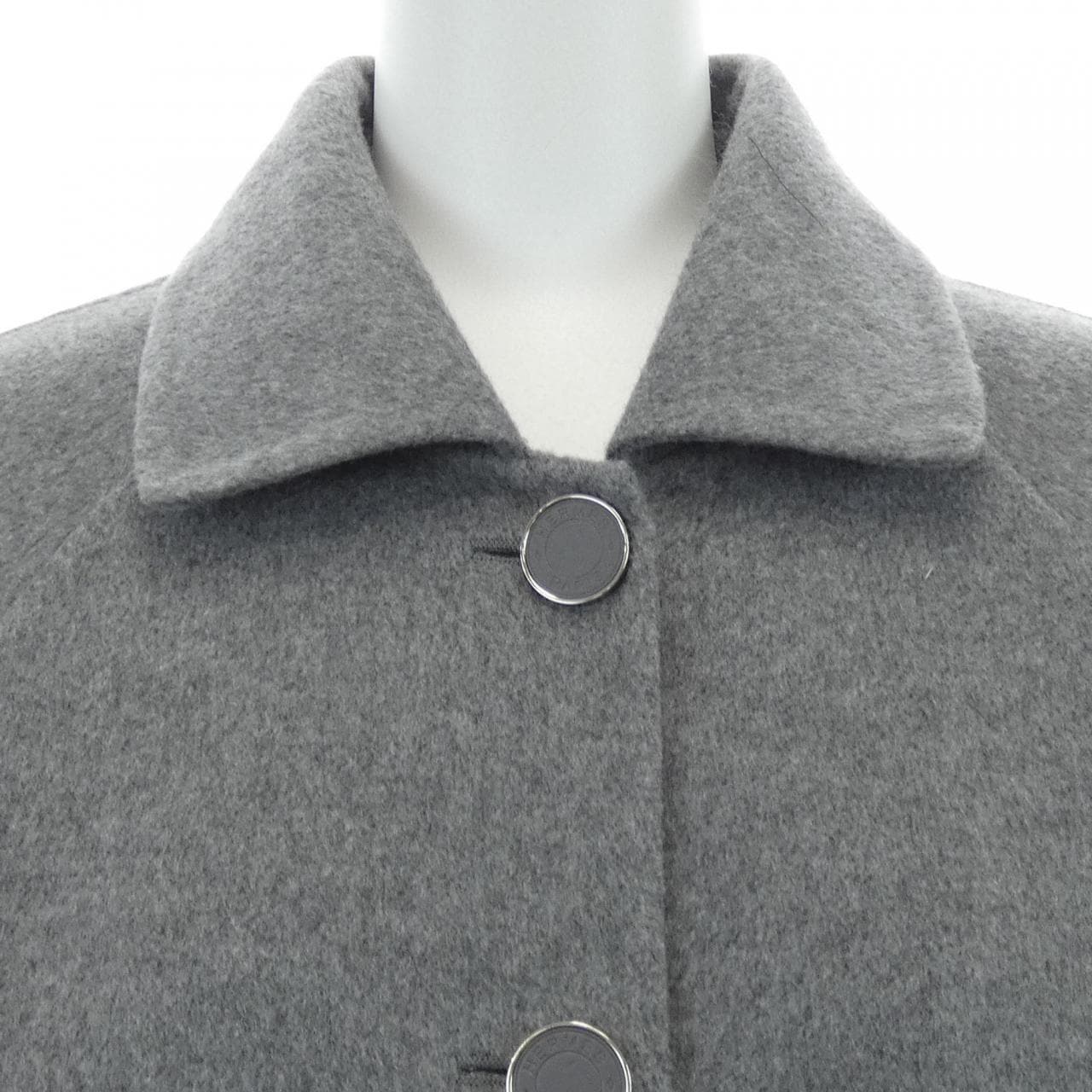 エルメス HERMES ダブルフェイス クルードセル ラムスキンボタン 4H0102DA ジャケット