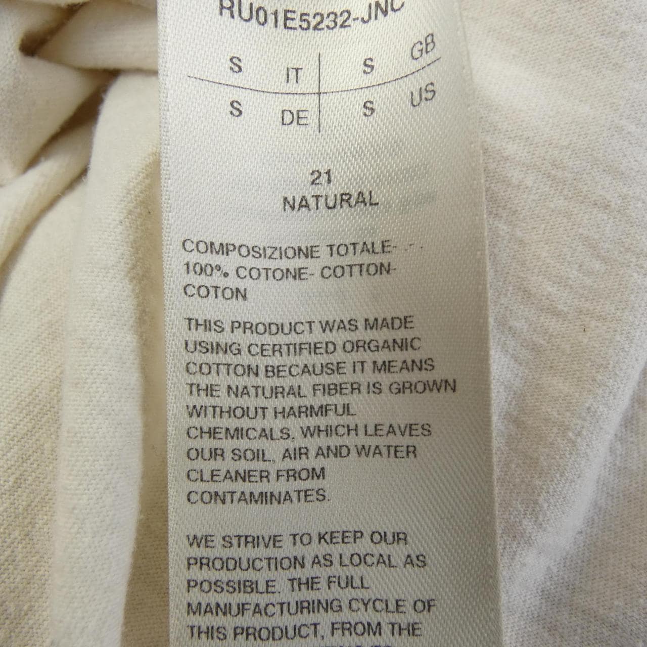 リックオウエンス Rick owens RU01E5232-JNC Tシャツ