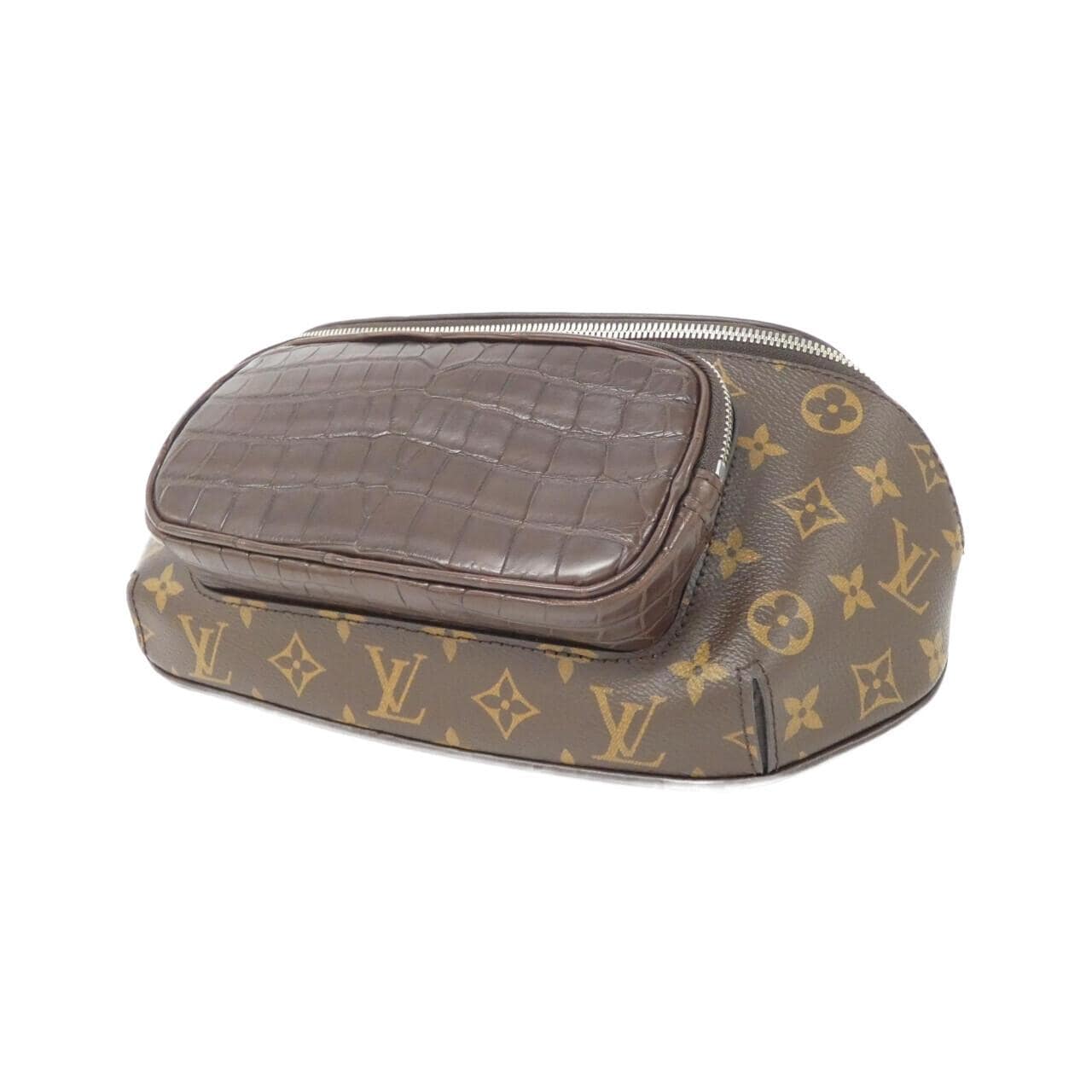 LOUIS VUITTON Monogram + Exotic Leather Bumbag Body Bag