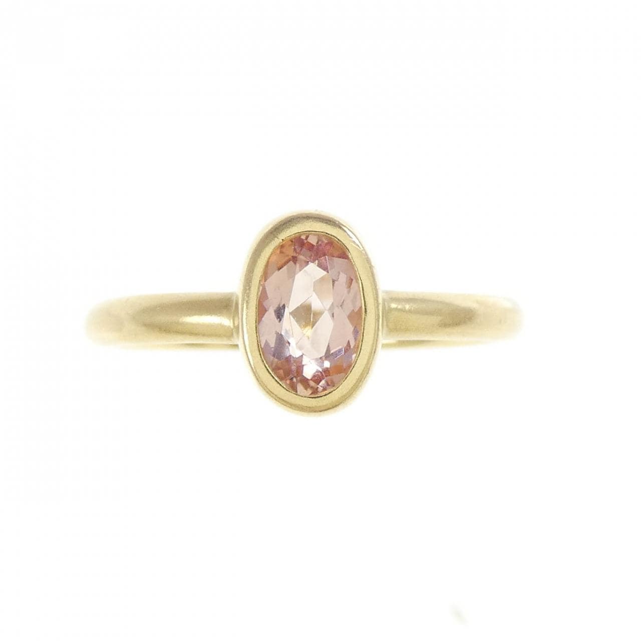 K18YG インペリアルトパーズ リング 0.60CT