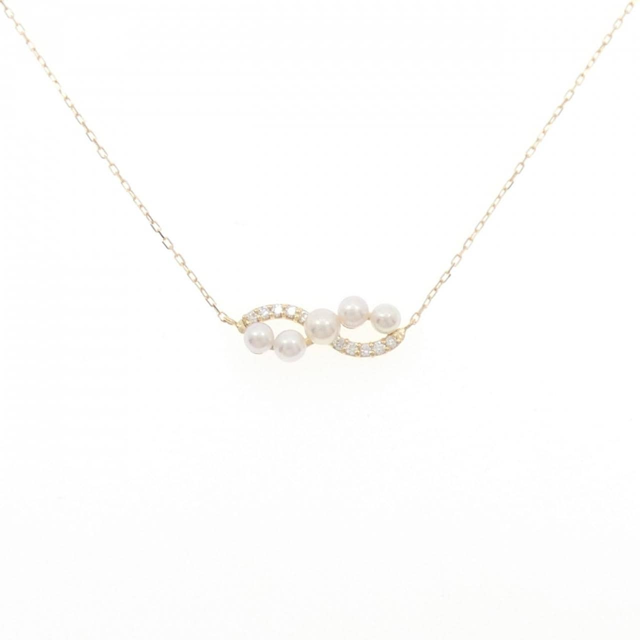 K18YG Akoya pearl necklace