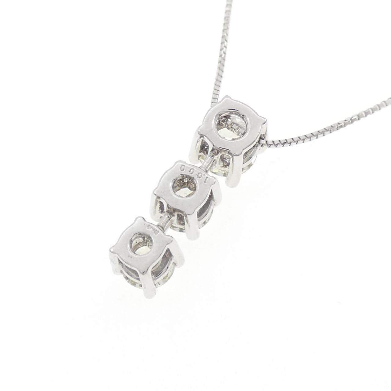 K18WG ダイヤモンド ネックレス 1.000CT