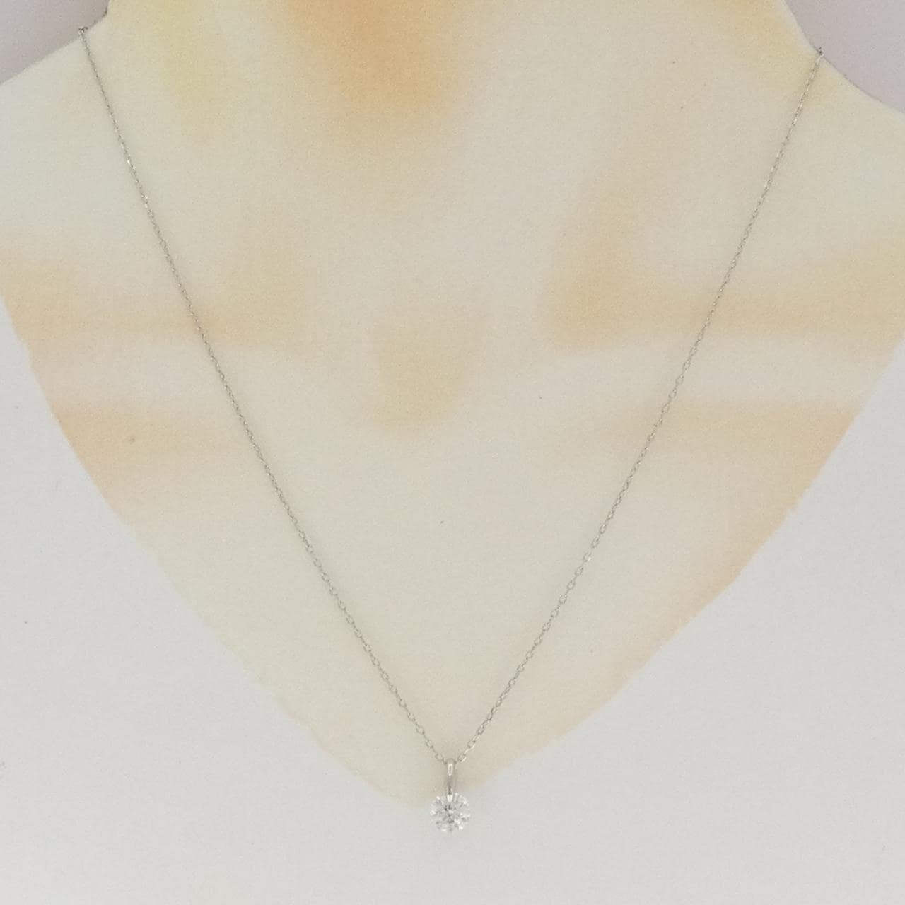 PT900/PT850 ソリティア ダイヤモンド ネックレス 1.019CT