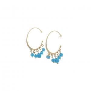 K10YG ターコイズ ピアス