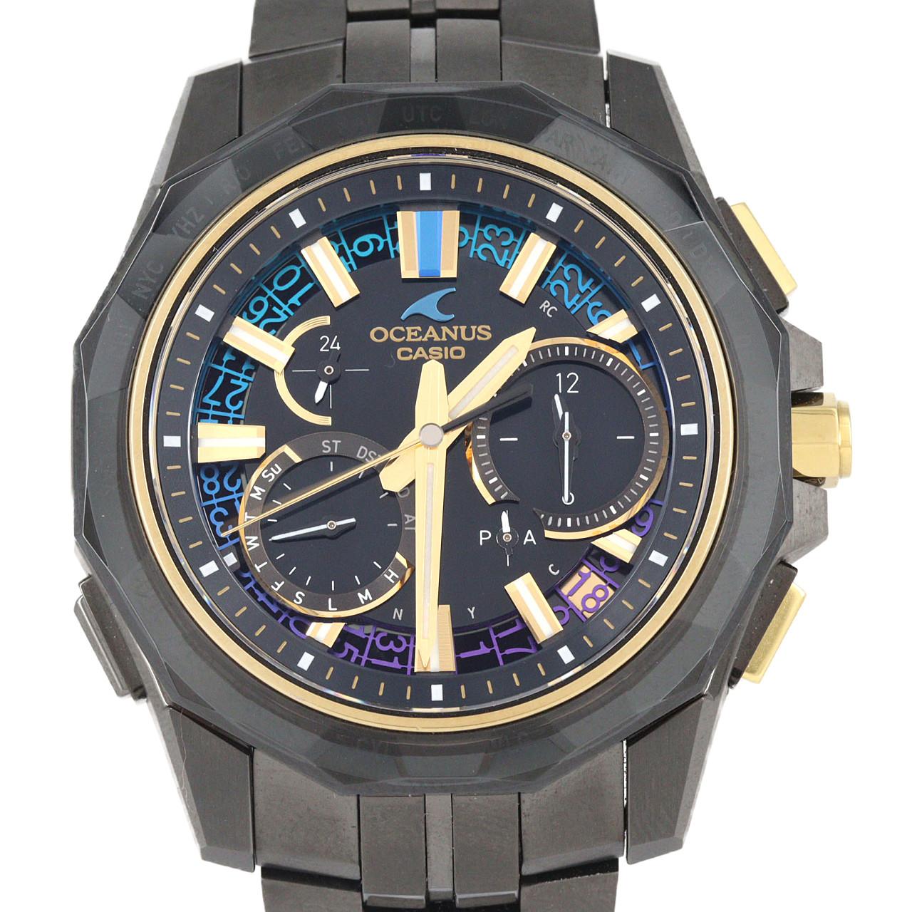 カシオ オシアナスマンタ 電波時計 LIMITED OCW-SG1000ZE-1AJR TI ソーラークォーツ