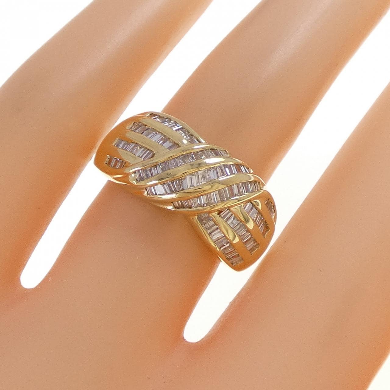 K18YG ダイヤモンド リング 1.00CT