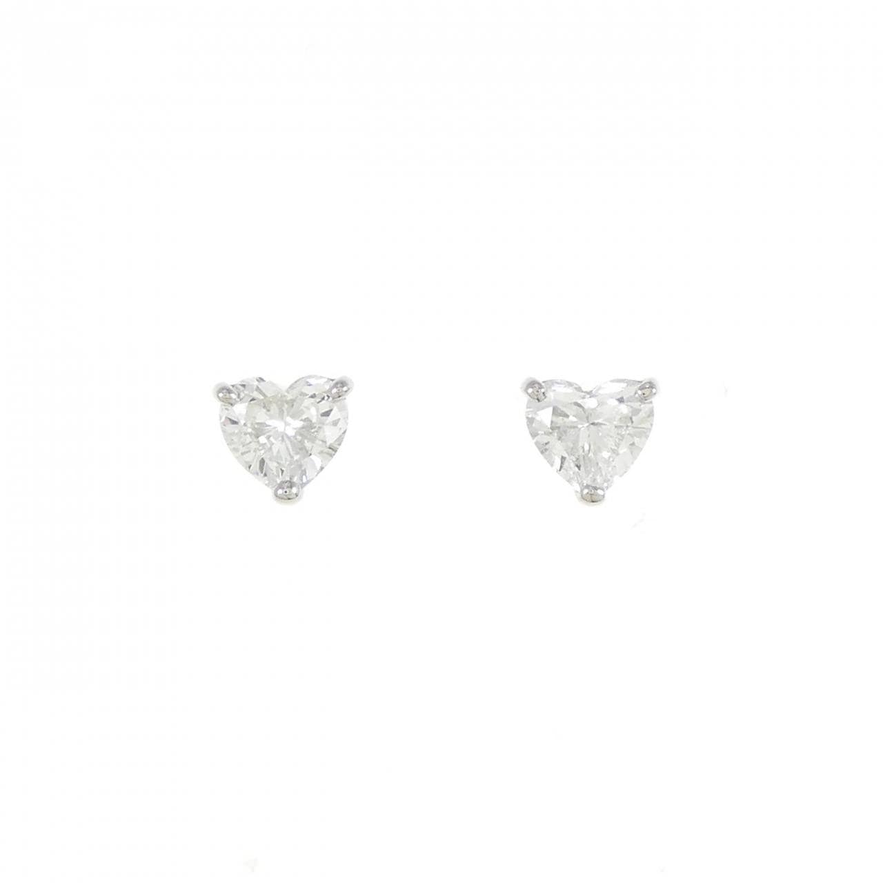 [Remake] PT/ST Diamond Earrings 0.616CT 0.629CT FG SI2 Heart Shape