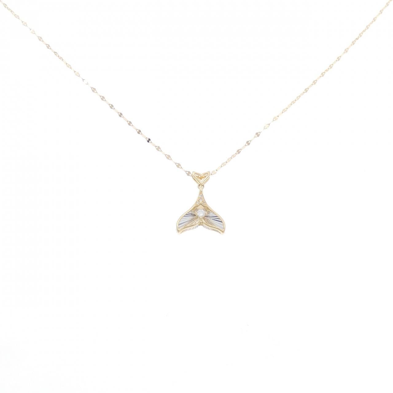 【新品】K18YG ダイヤモンド ネックレス 0.03CT