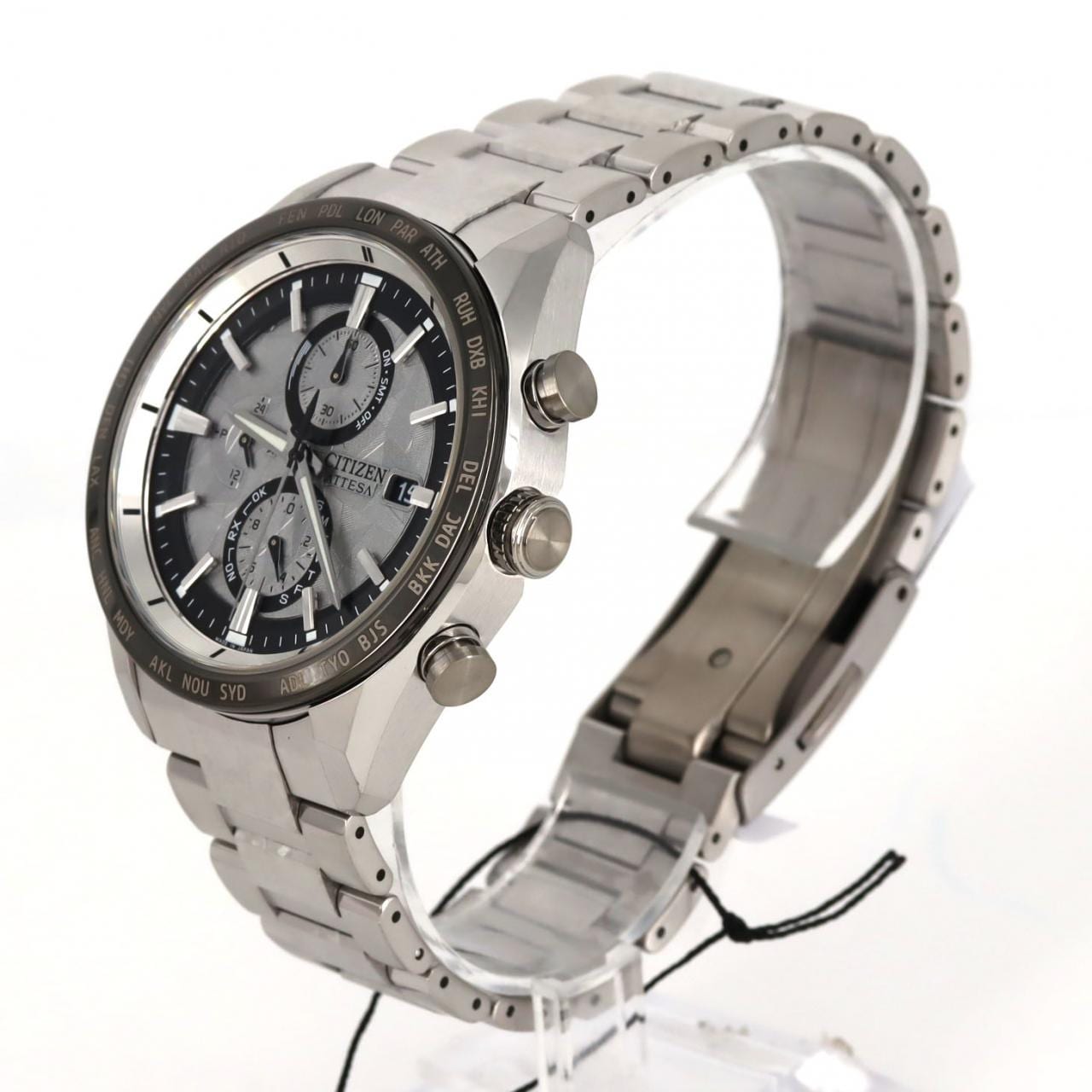 【新品】シチズン アテッサ 電波時計 H800-A1CN20F/AT8284-61A TI ソーラークォーツ