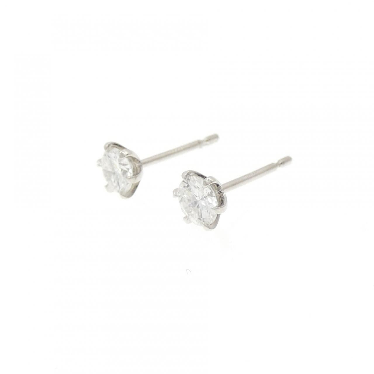【リメイク】PT900/ST ダイヤモンド ピアス 0.253CT 0.257CT E VS2 Good