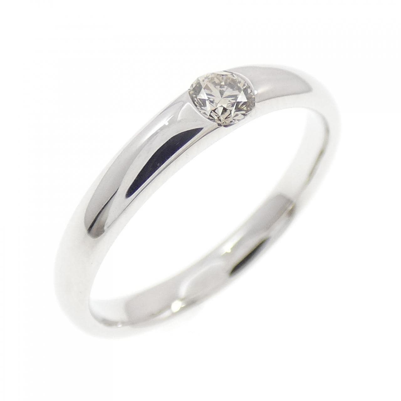 K18WG ダイヤモンド リング 0.10CT