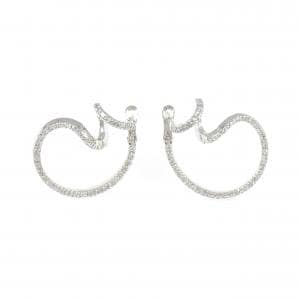 K18WG ダイヤモンド ピアス 0.99CT