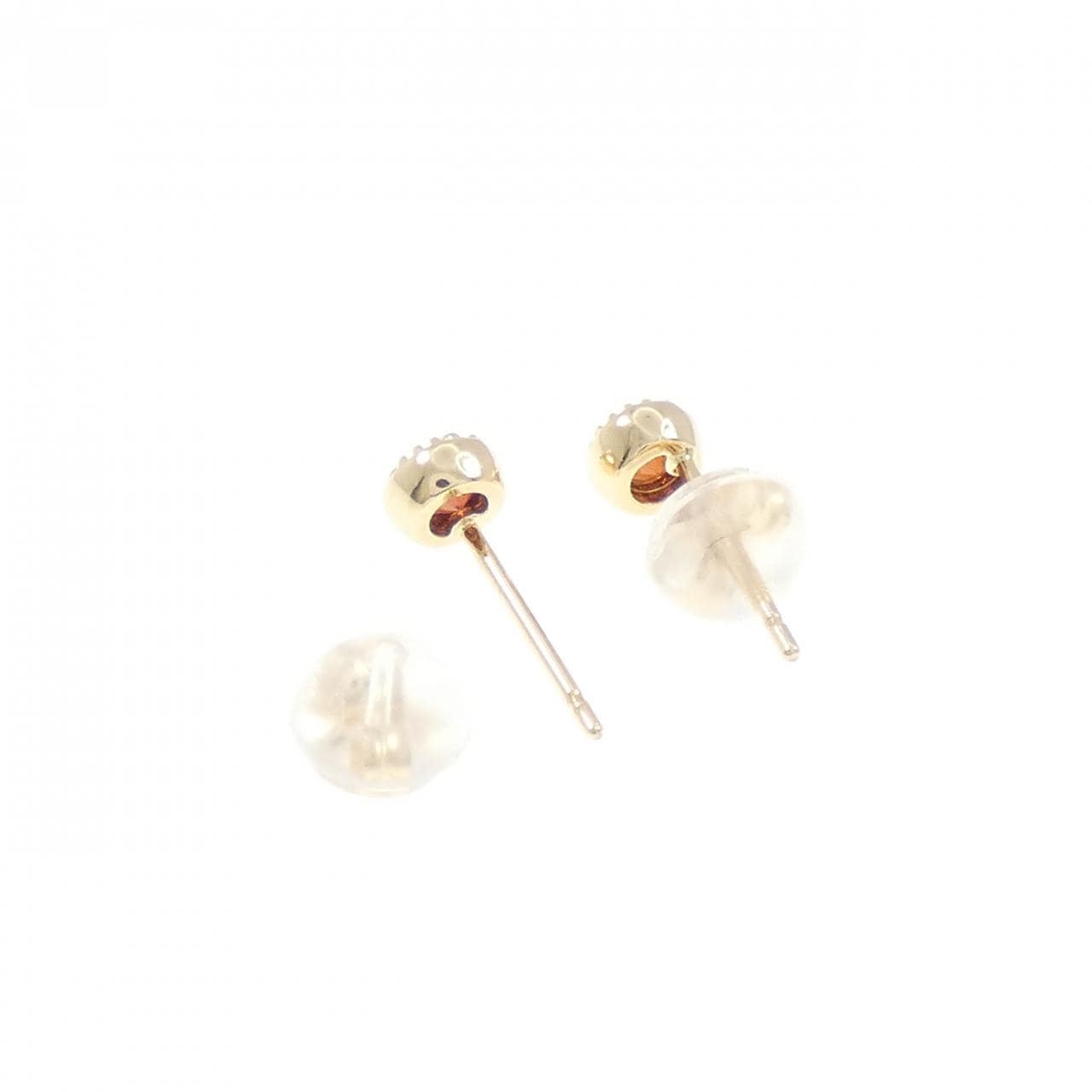 K10YG ガーネット ピアス