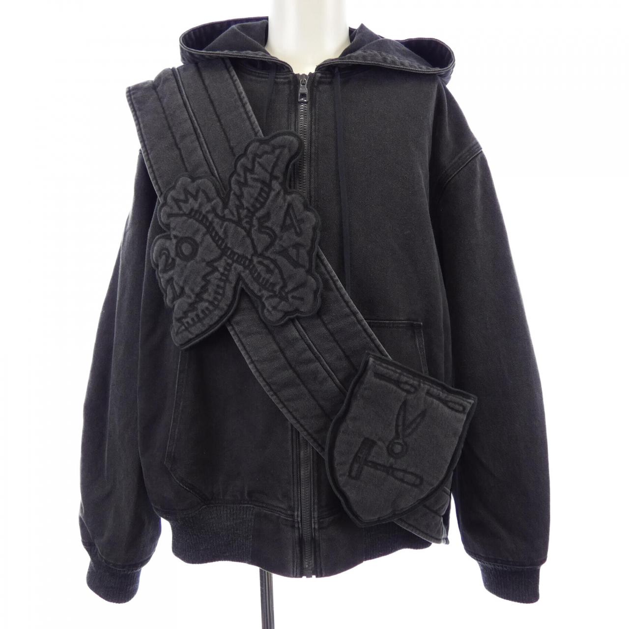 ルイヴィトン LOUIS VUITTON ジップスローデニムフーディウィズサッシュアンドパッチ HHA61WRDH ブルゾン