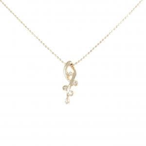 K10PG ホワイトサファイヤ ネックレス 0.08CT