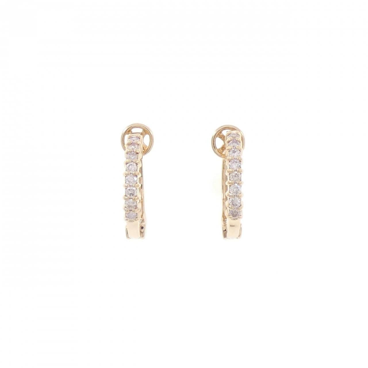 K18PG ピンクダイヤモンド イヤリング 0.10CT