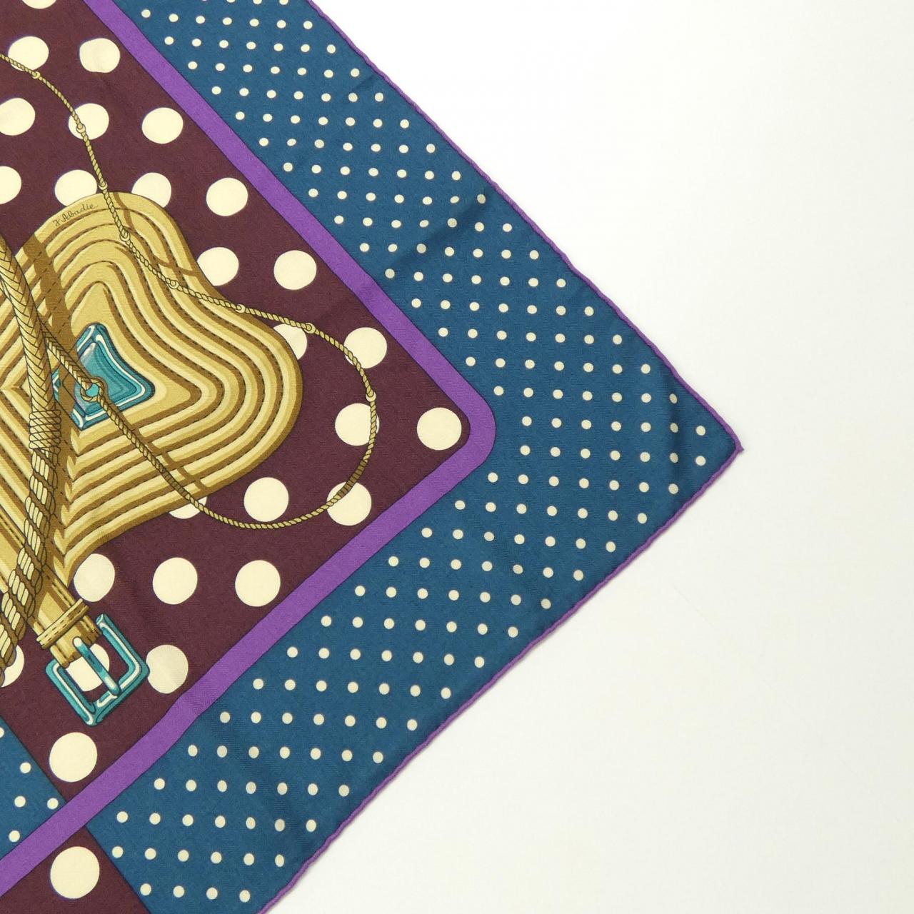 エルメス HERMES CLIC CLAC A POIS カレジェアン140. ショール