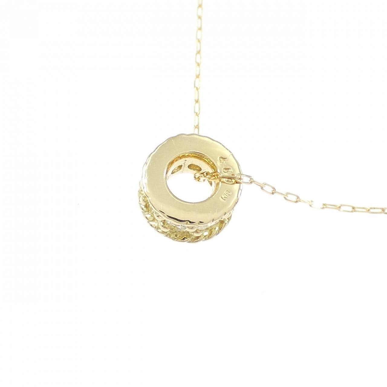 K18YG ダイヤモンド ネックレス 0.17CT