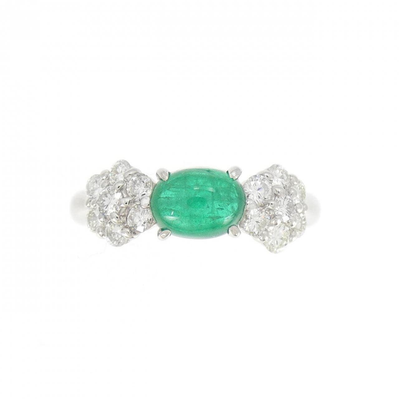 PT Flower Emerald Ring 0.69CT