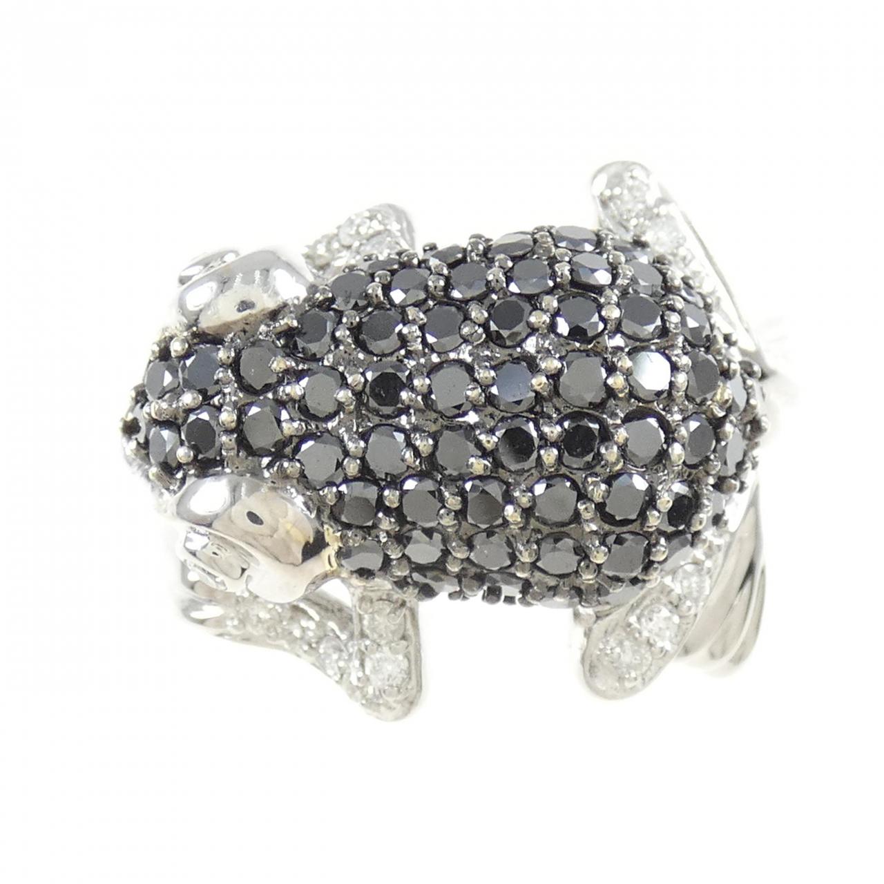 K18WG/K18BG フロッグ ダイヤモンド リング 1.50CT