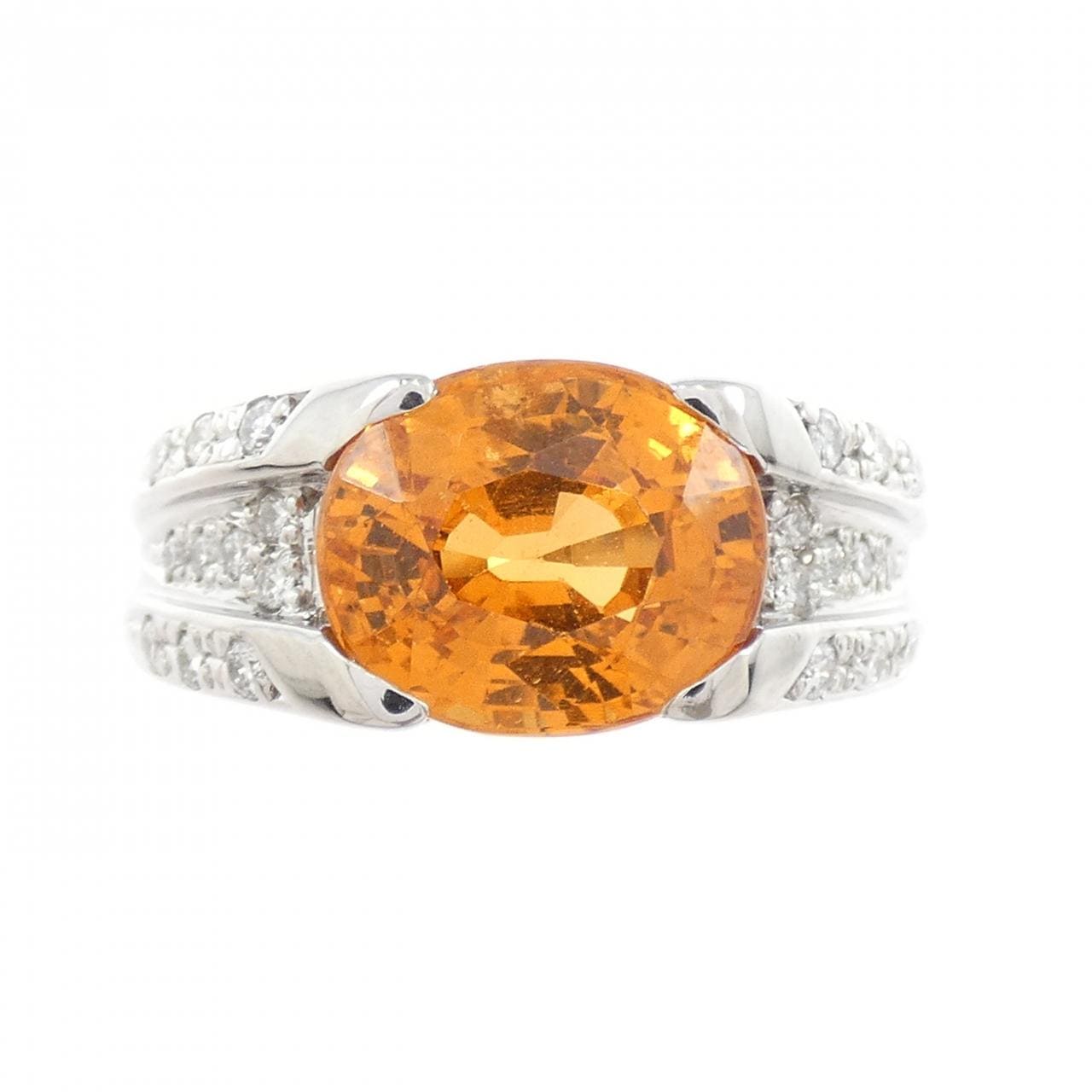 PT900 ガーネット リング 5.12CT