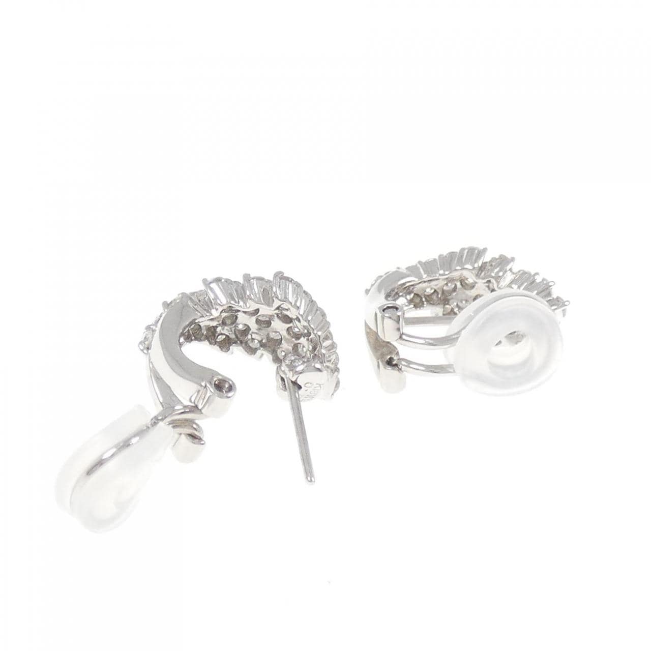 K18WG ダイヤモンド ピアス/イヤリング 1.00CT