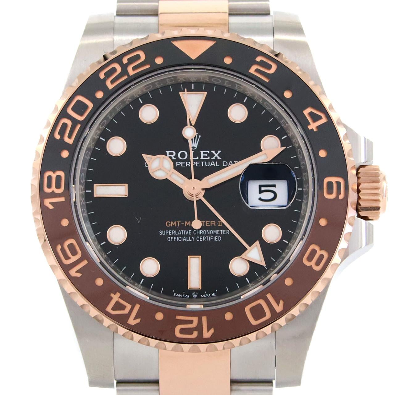 ロレックス GMTマスターⅡ 126711CHNR SSxPG 自動巻 ランダム番