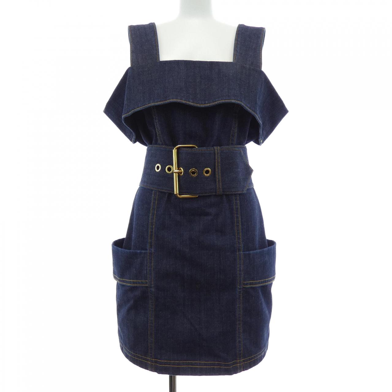 ルイヴィトン LOUIS VUITTON オーバーサイズベルトデニムユーリティドレス FORO67CKJ ワンピース