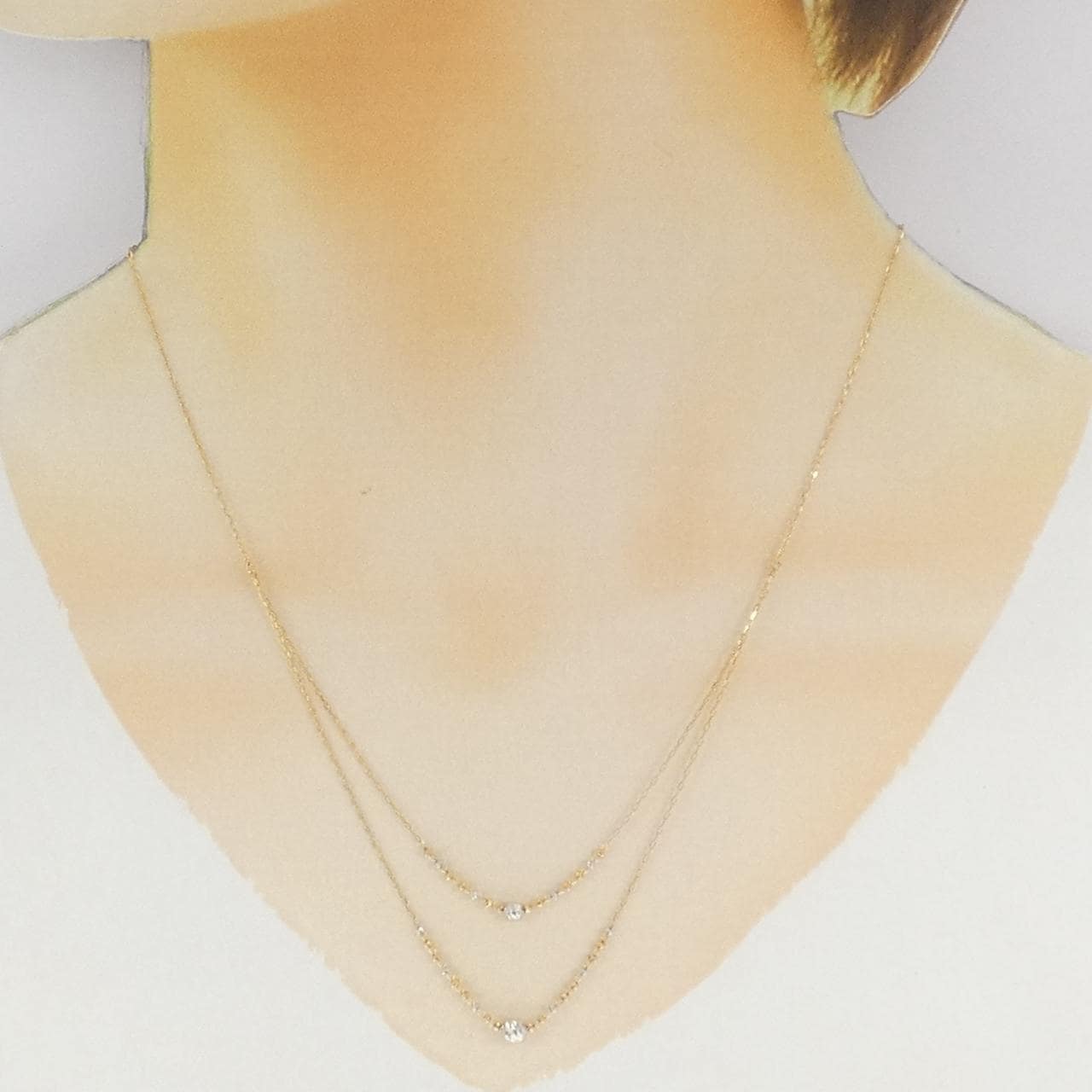 K18スリーカラー ネックレス