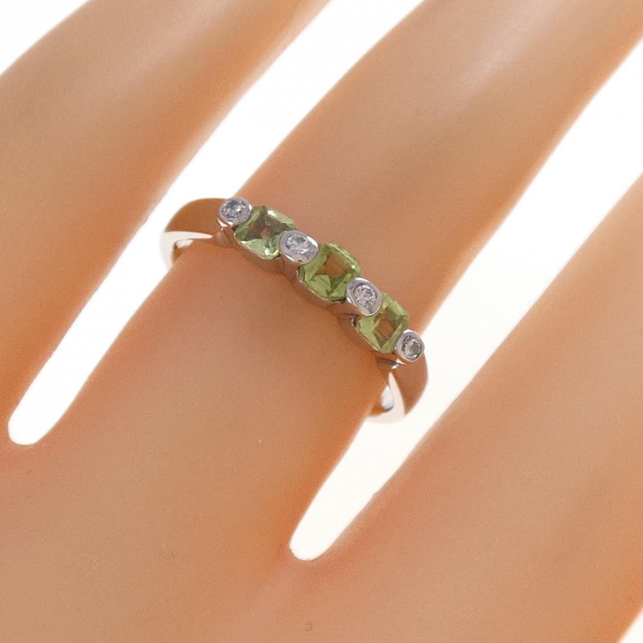 PT900 ペリドット リング