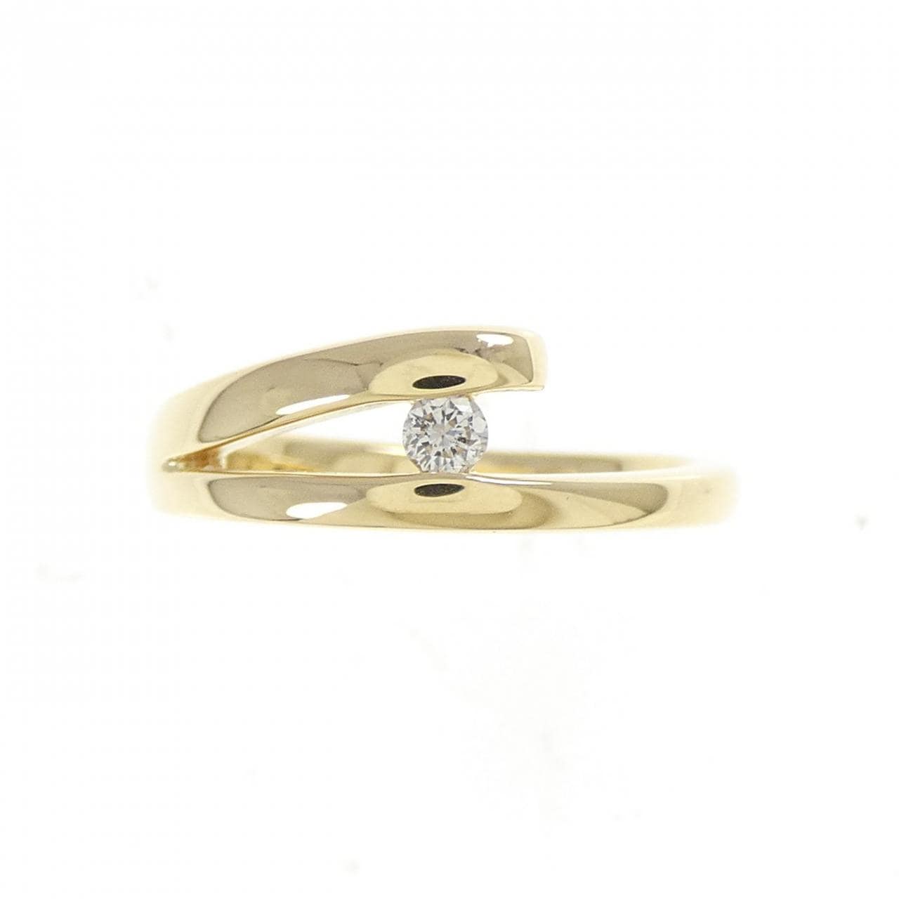 K18YG ダイヤモンド リング 0.06CT