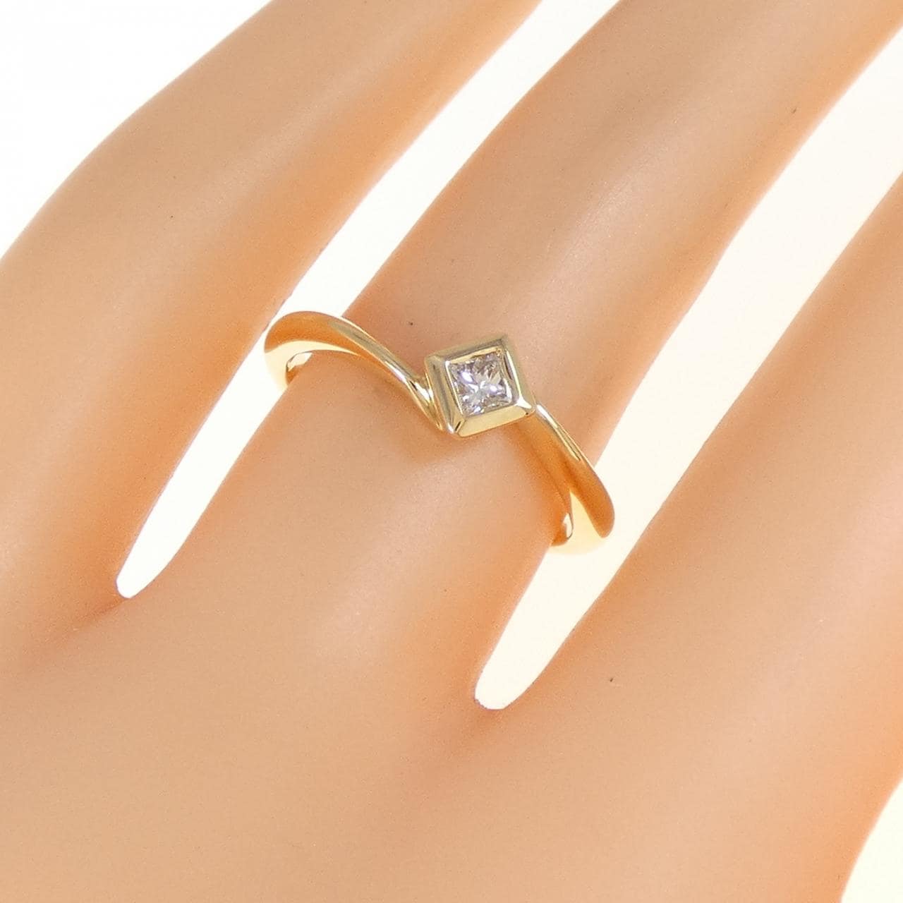 K18YG ダイヤモンド リング 0.11CT