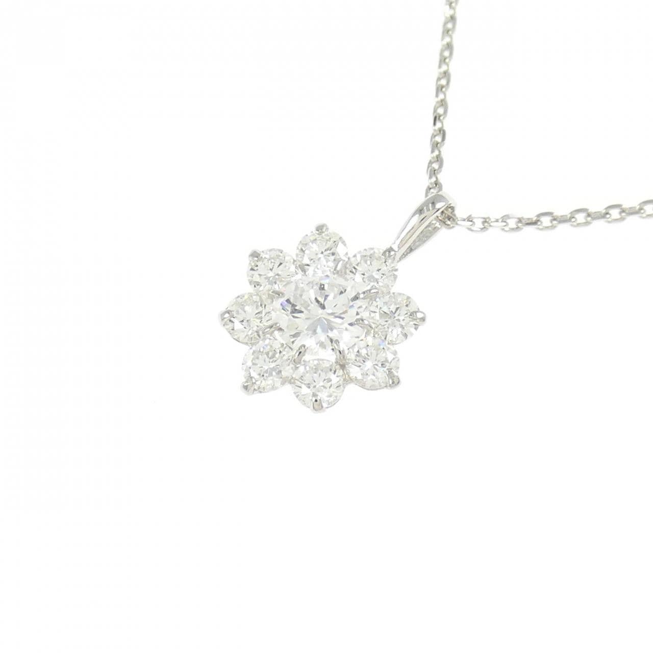 【新品】PT900/PT850 ダイヤモンド ネックレス 0.200CT D SI1 Good