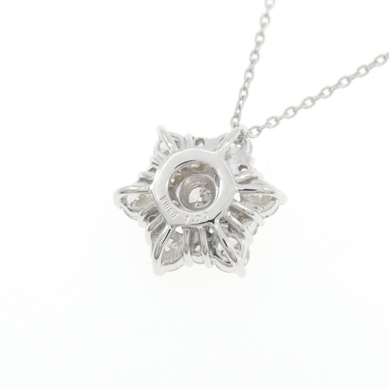 K18WG ダイヤモンド ネックレス 1.00CT