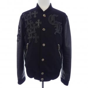 クロムハーツ CHROME HEARTS レターマン LETTERMAN CHマルチレザーパッチ　レザースリーブ 2225-304-9840 スタジャン