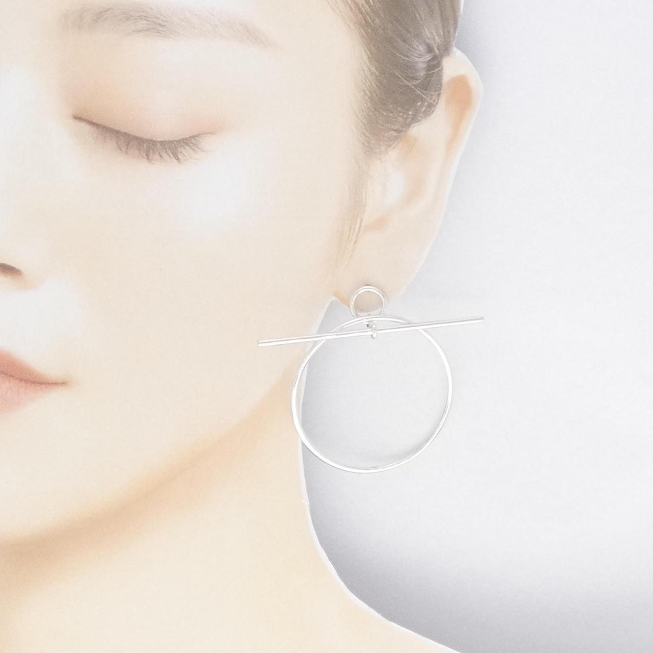 HERMES loop earrings