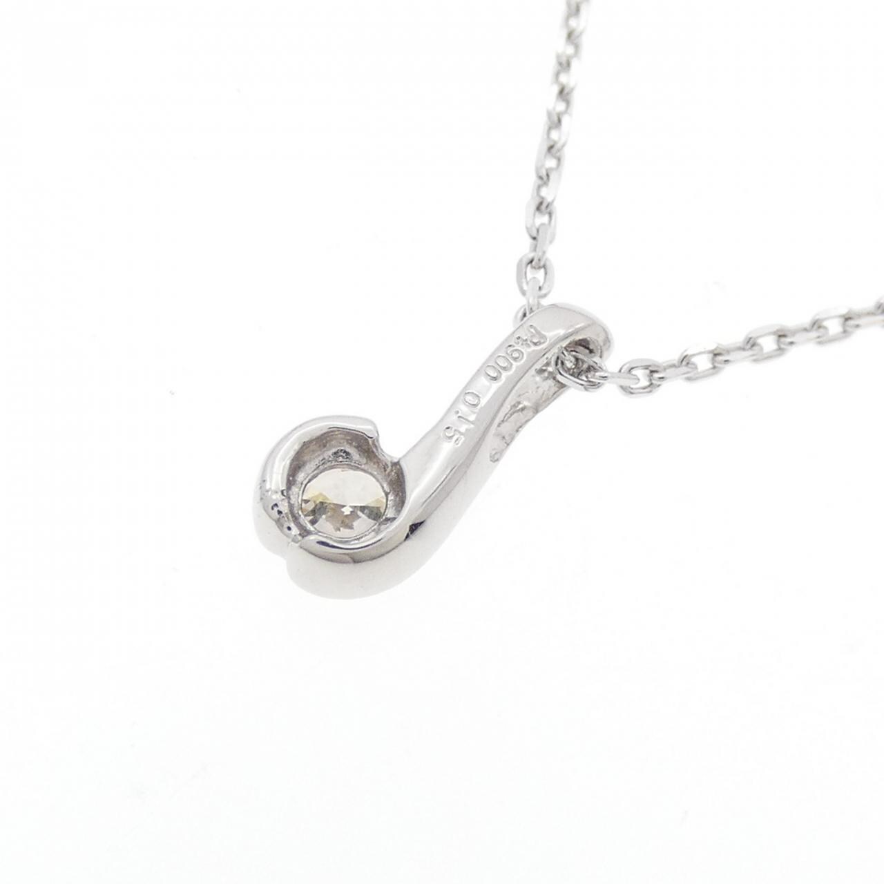 PT900/K18WG ダイヤモンド ネックレス 0.15CT