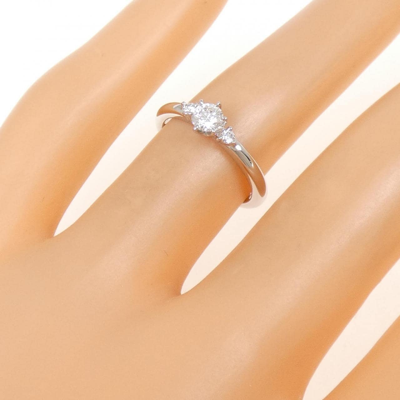 PT950 ダイヤモンド リング 0.204CT D IF 3EXT H&C