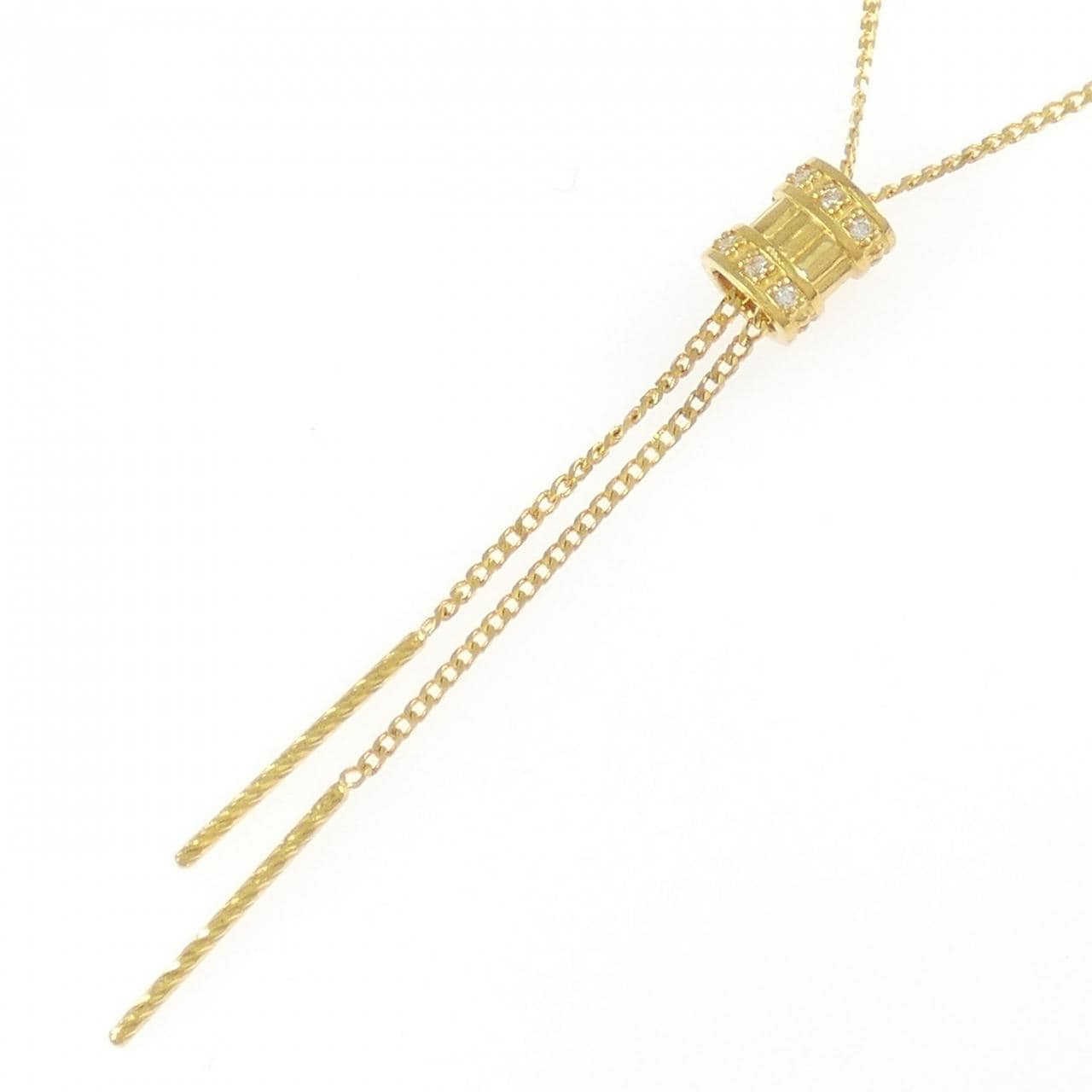 K24YG ダイヤモンド ネックレス 0.03CT