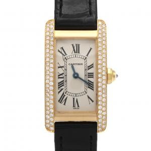 カルティエ タンクアメリカンSM YG/2D WB701251 YG クォーツ