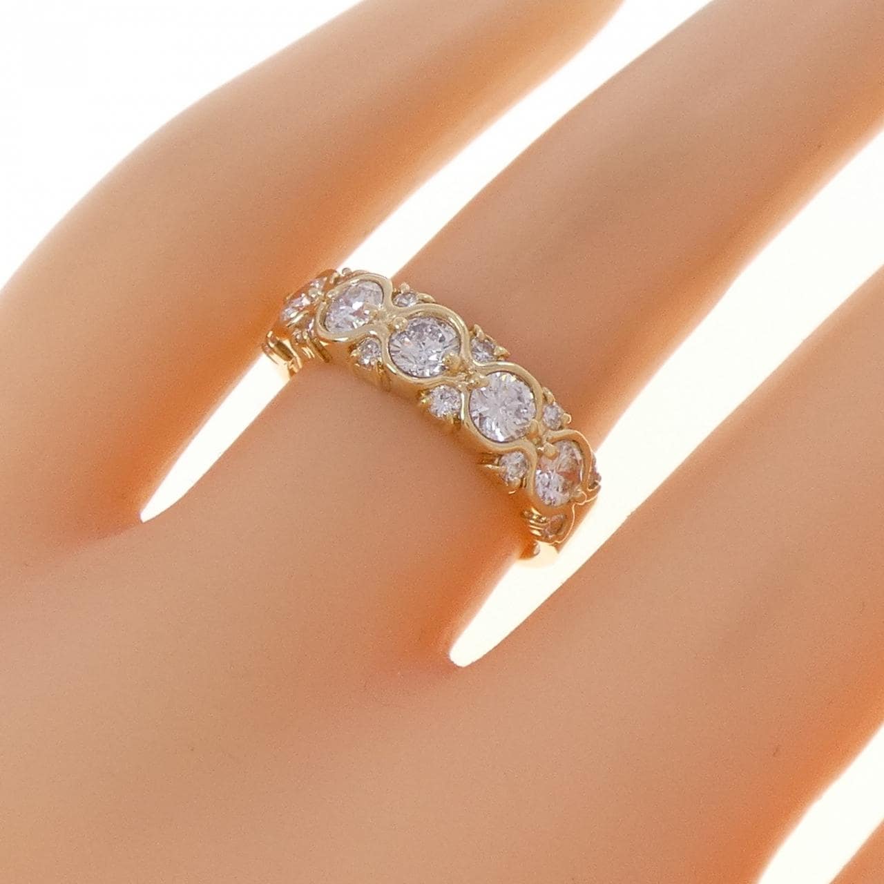 K18YG ダイヤモンド リング 0.99CT