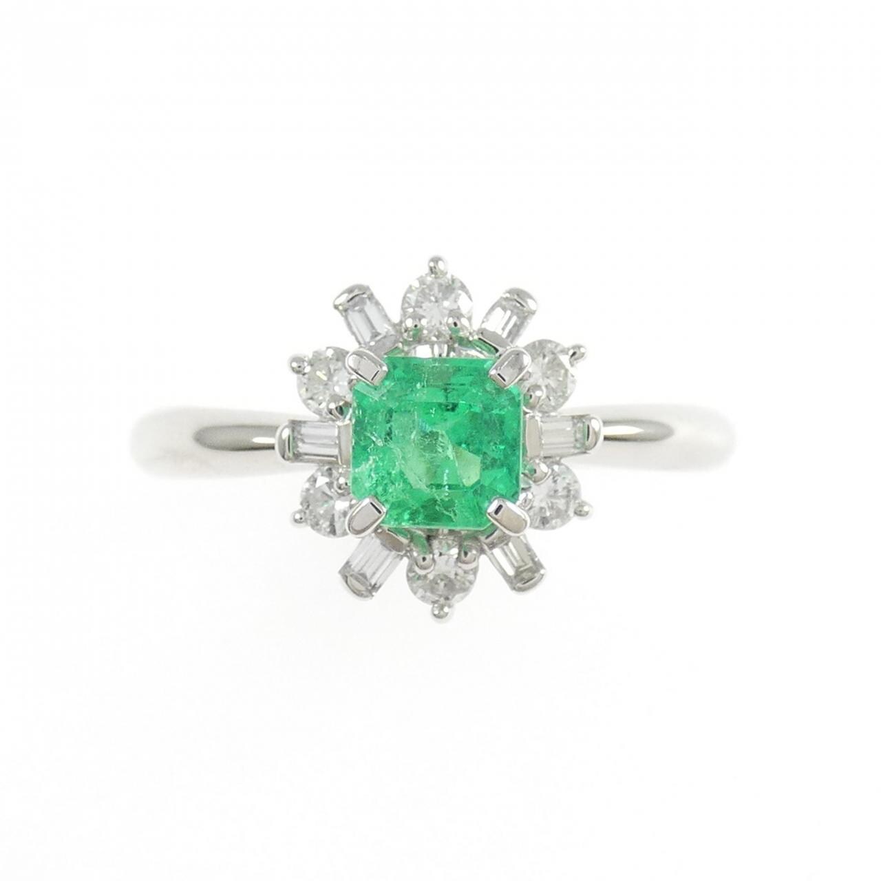 PT900 エメラルド リング 0.55CT