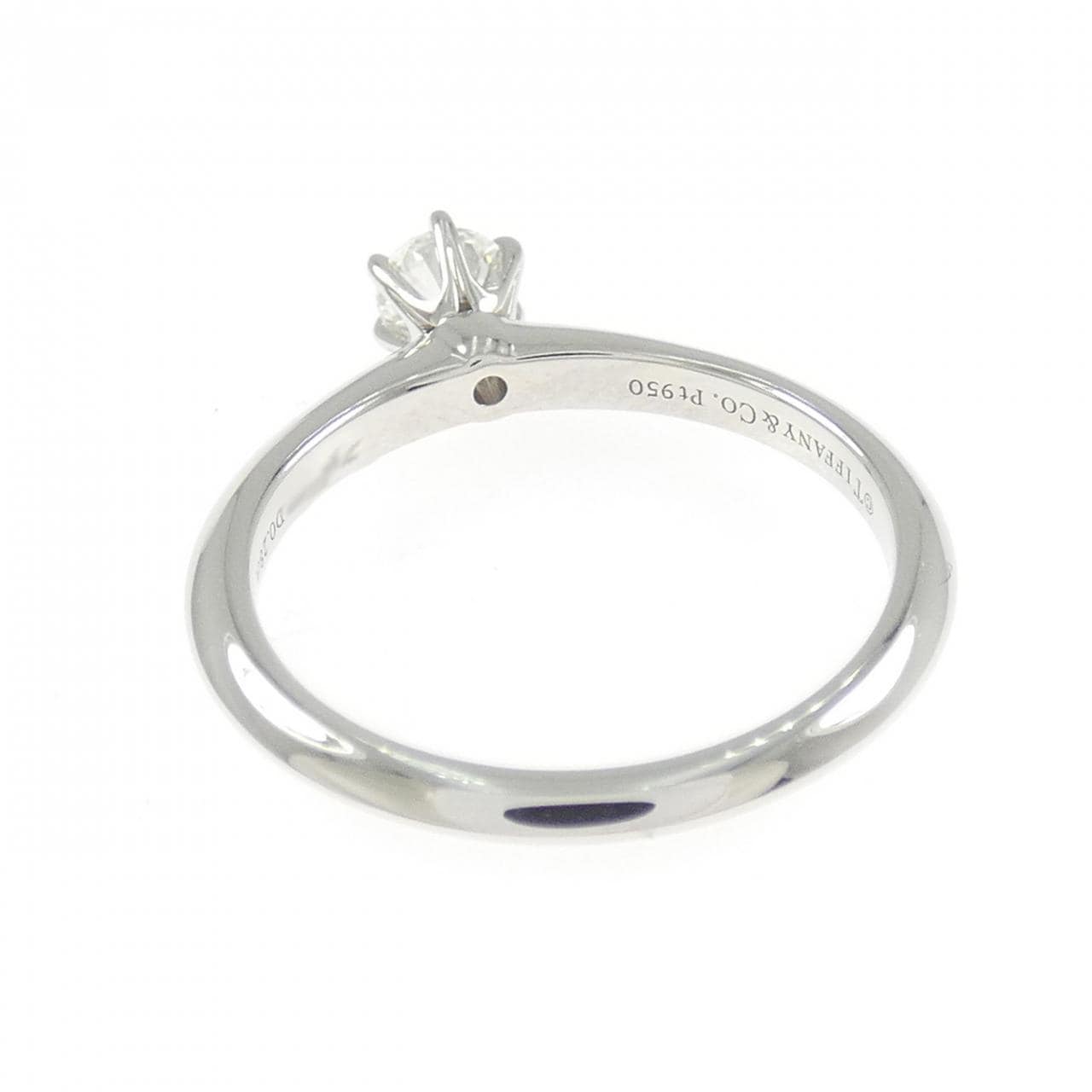 ティファニー クラシックソリティア リング 0.28CT F VVS2 3EXT