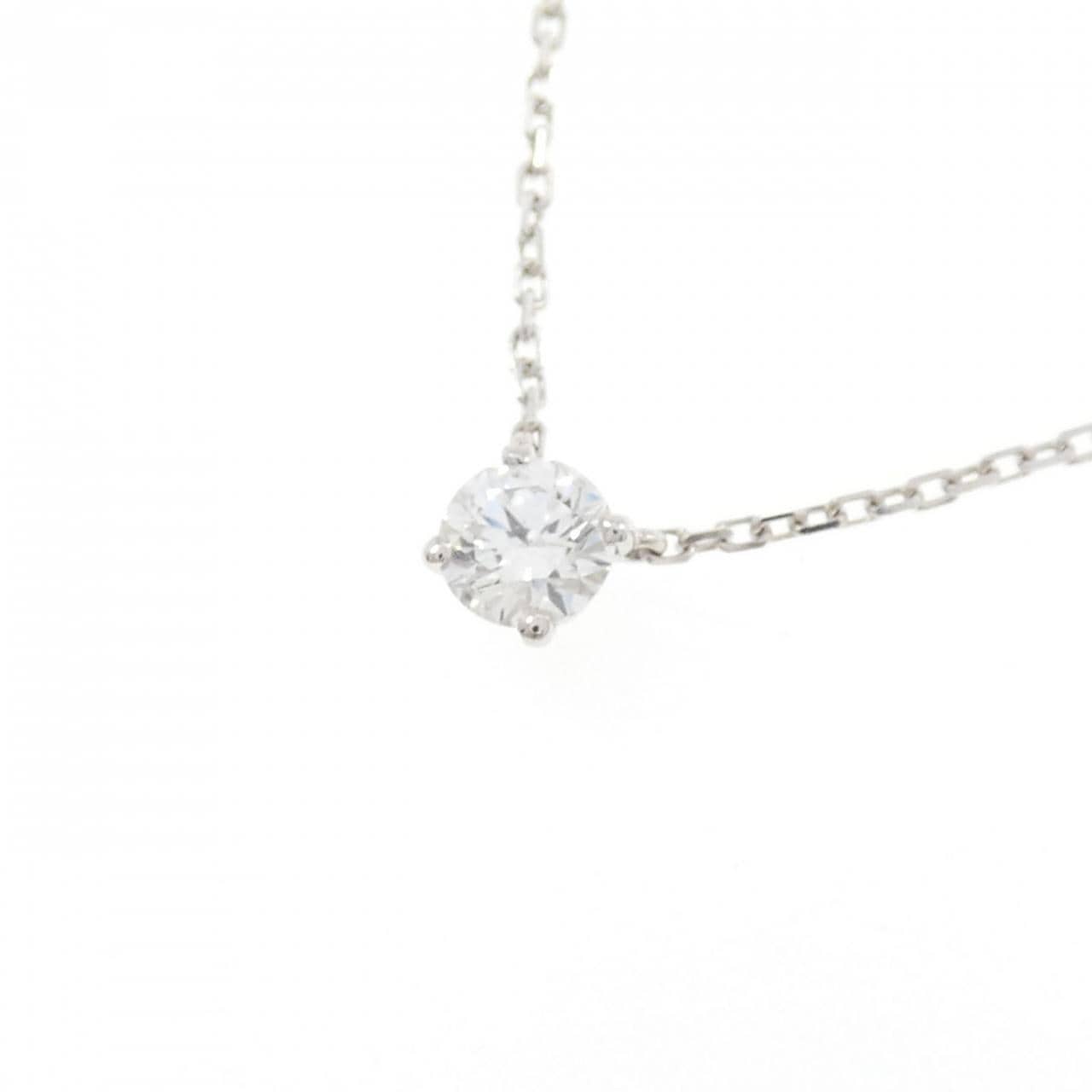カルティエ ダイヤモンド ネックレス 0.28CT E VVS1 3EXT