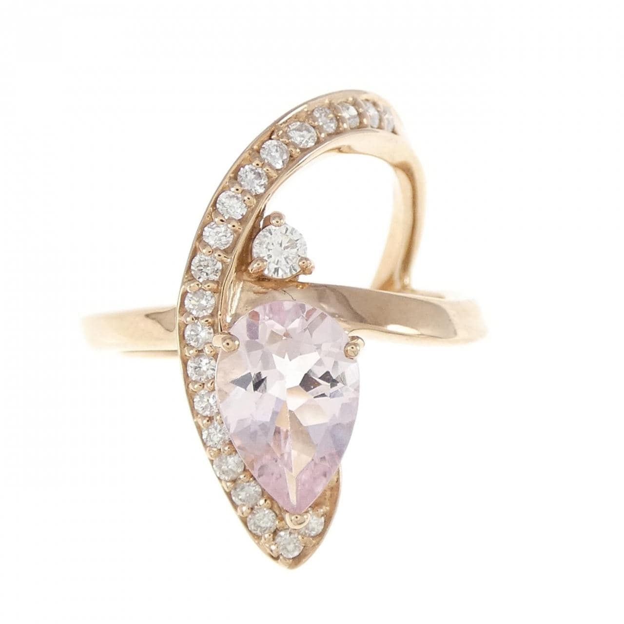 K18PG Morganite Ring 1.13CT